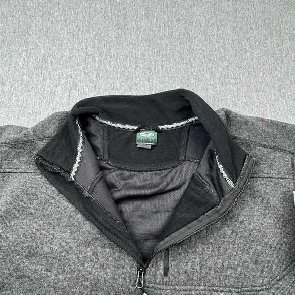 Arbor Wear 1/4 Zip Long Sleeve Pullover Fleece Sweater Men's 2XL Gray Wool Blend